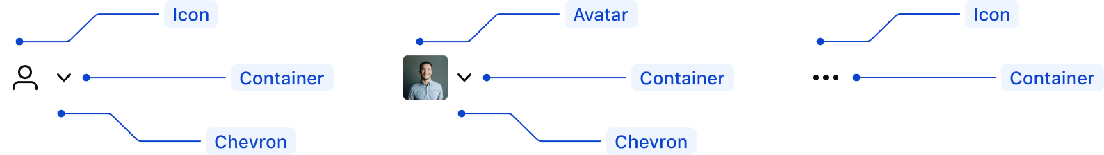 Toggle icon anatomy